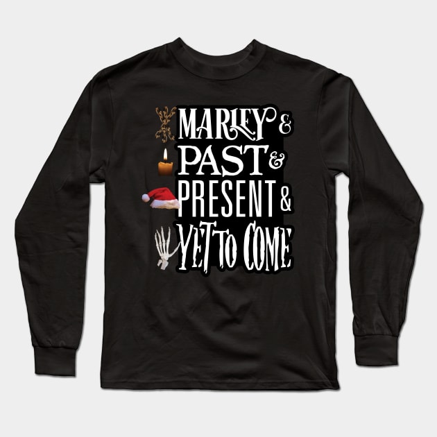 The Ghosts of Christmas Long Sleeve T-Shirt by LaughingCoyote